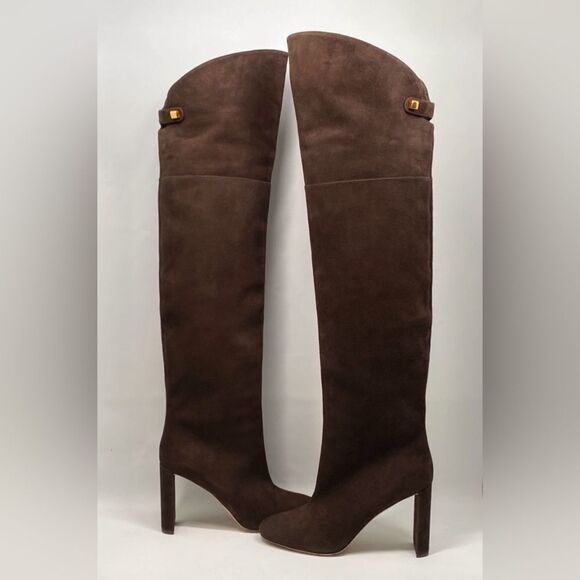 MAISON SKORPIOS Marylin Suede Over The Knee Boots size 40 - Picture 9 of 14